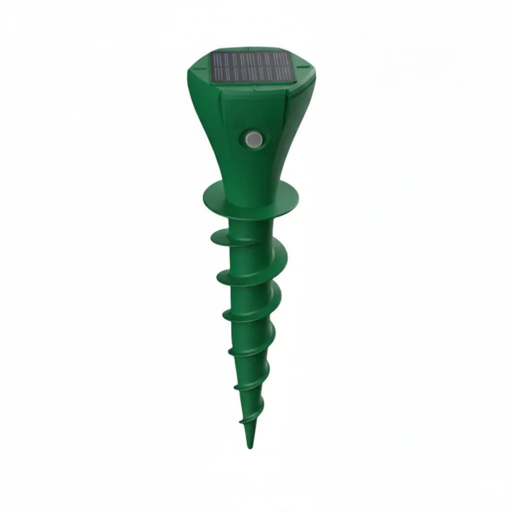 Répulseur à ultrasons solaire pour taupes de jardin