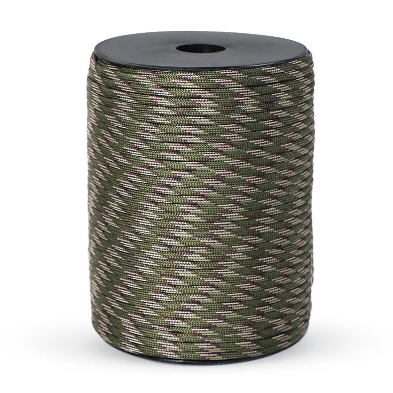 Skanto | Paracorde 550 Standard Militaire : 100m 4mm Équipement de survie extérieur pour parachute, tente, lanière, ceinture - corde à 9 brins pour le camping et les situations d'urgence