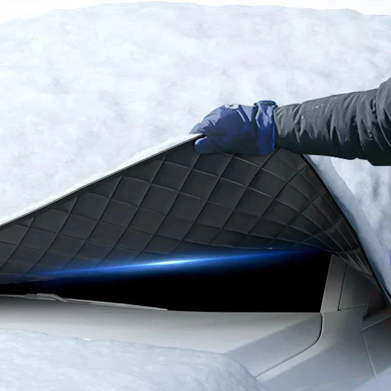 Couverture magnétique pour pare-brise de voiture FrostGuard Max | Protection contre le gel en hiver & protection UV en été | Imperméable & facile à fixer