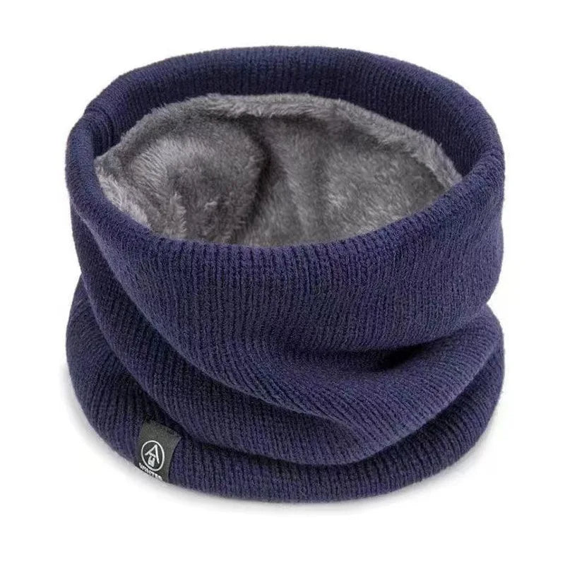 ThermoKnit Pro | Écharpe en tricot chaude avec doublure en polaire | Coupe-vent & Respirante | Protection de cou multifonction réglable pour hommes & femmes