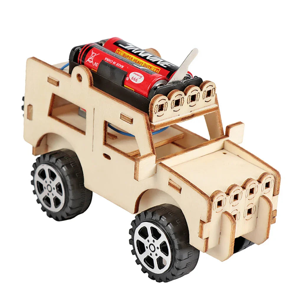 Bateau Éducatif en Bois DIY – Construisez Votre Propre Bateau Jouet Électrique
