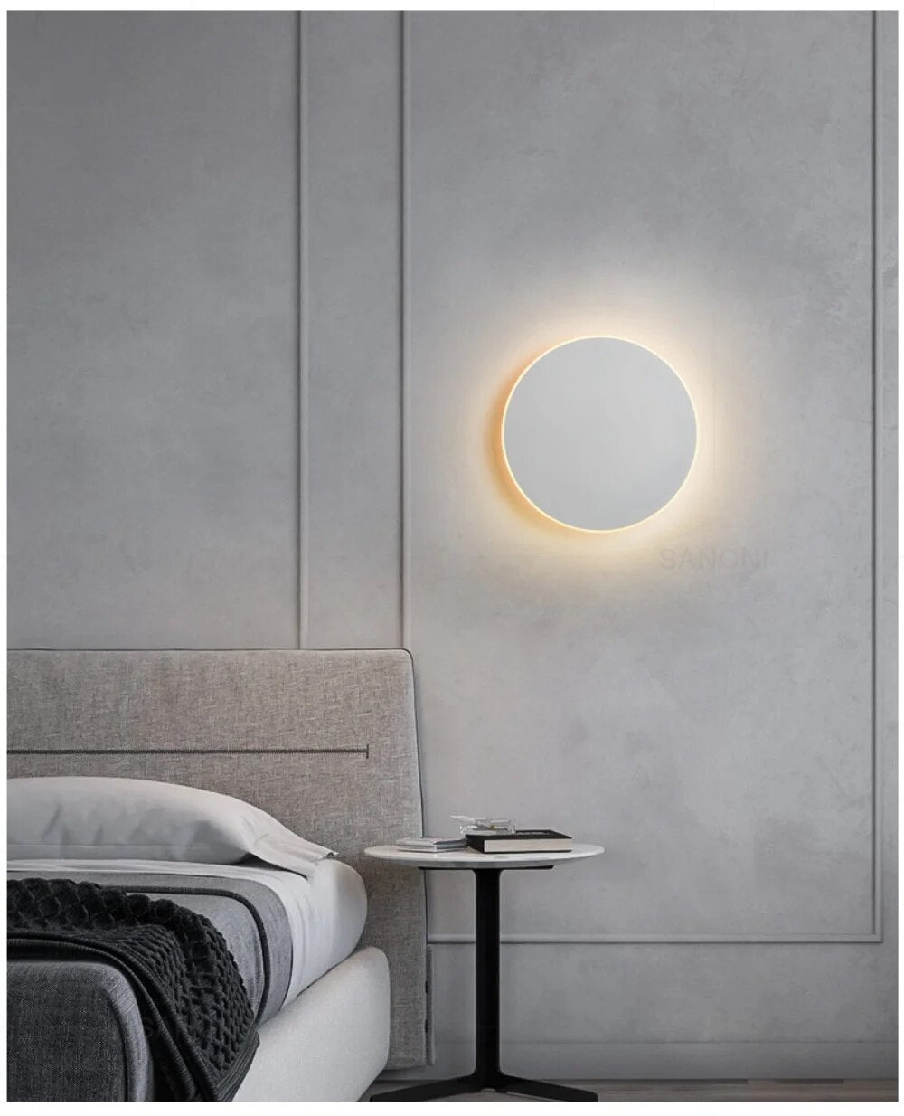Lampe Murale LED Sphérique Moderne avec Effet Brillant