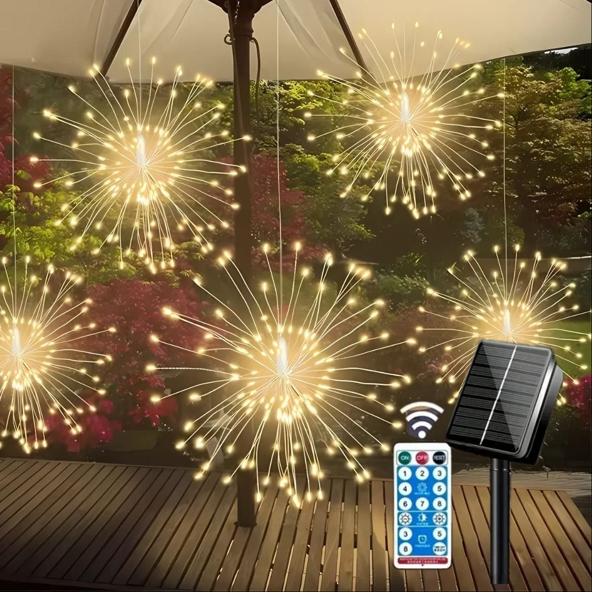 LUMISCAPE - Lampes de Jardin Solaires à 8 Modes, Décor Extérieur Étanche