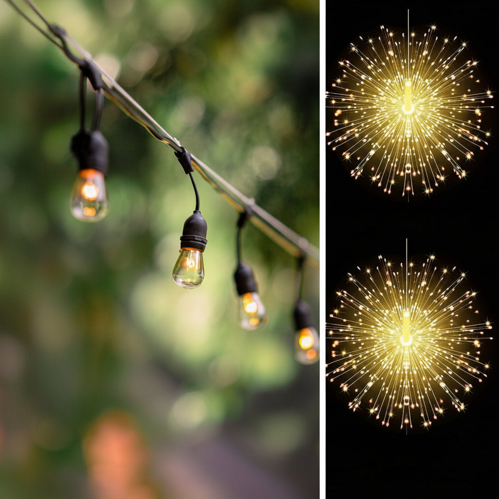 LUMISCAPE - Lampes de Jardin Solaires à 8 Modes, Décor Extérieur Étanche