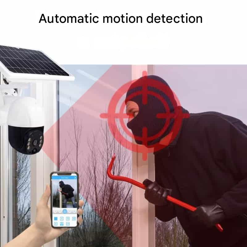 GUARDORA – Caméra de sécurité alimentée par énergie solaire pour une surveillance fiable de votre propriété