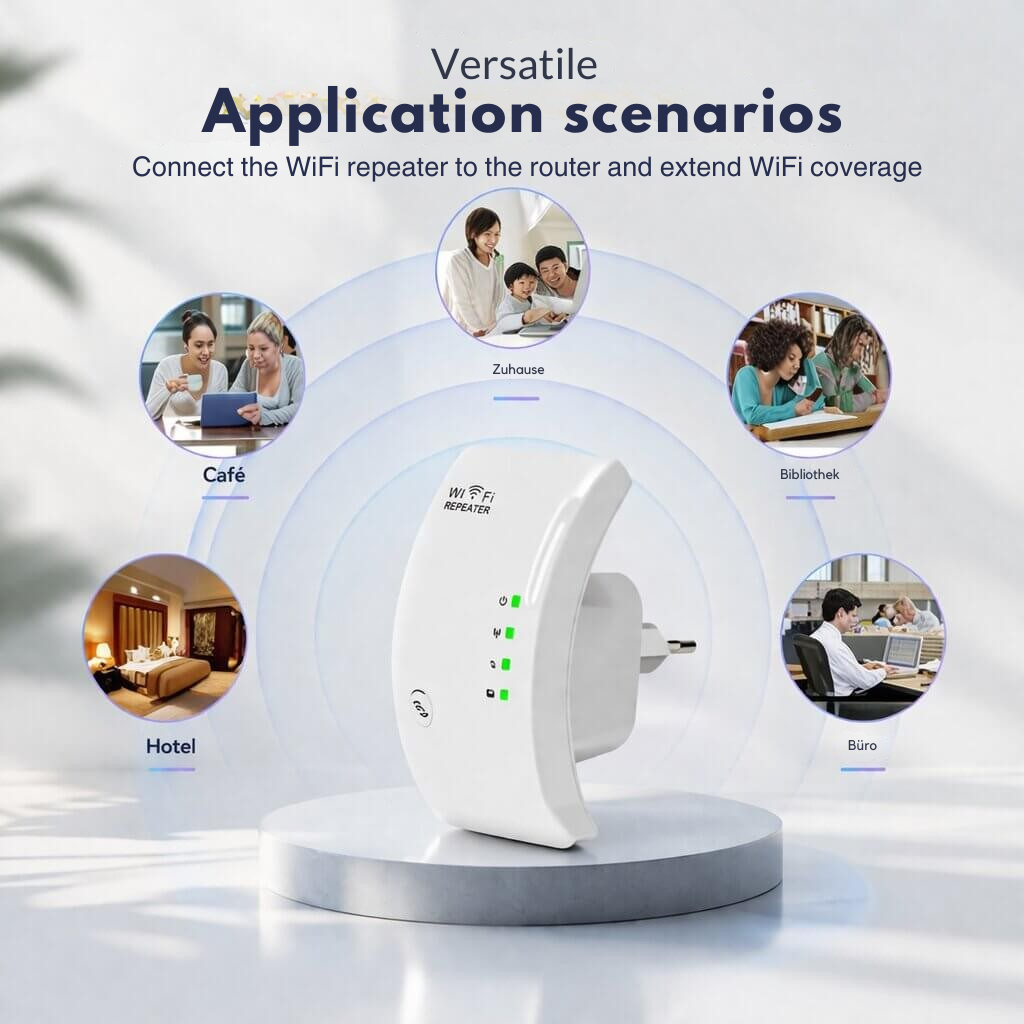 Amplificateur de signal | Plus de portée | Installation simple Plug and Play | WiFiora