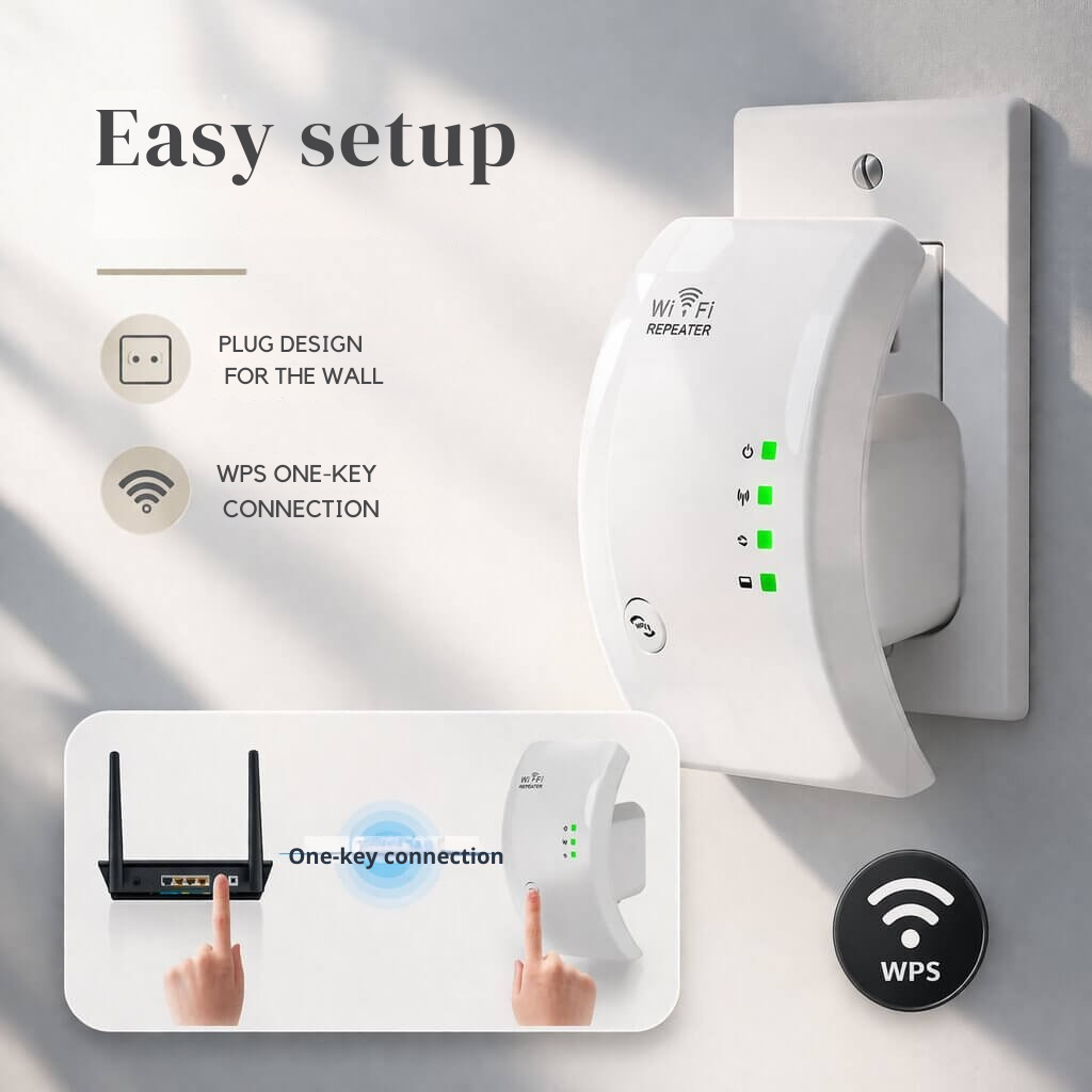 Amplificateur de signal | Plus de portée | Installation simple Plug and Play | WiFiora