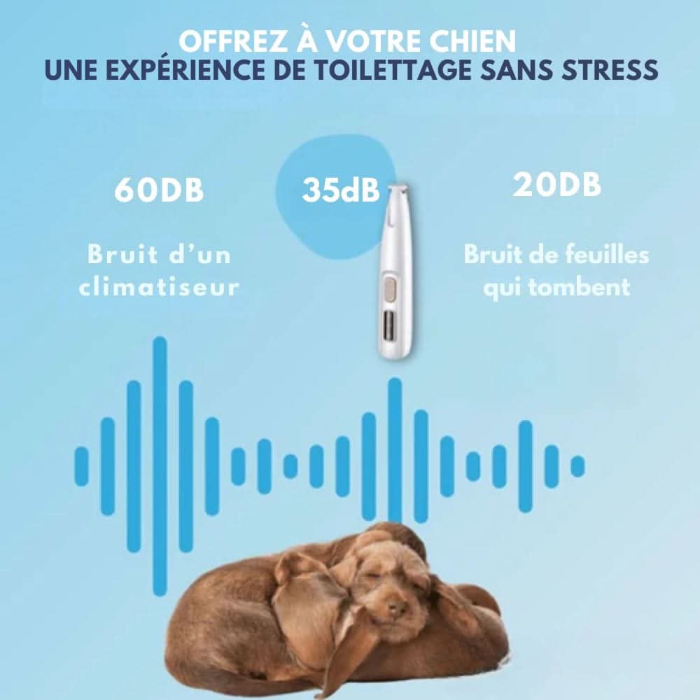 Skanto | SilentPet Trimmer – Tondeuse silencieuse pour zones sensibles chez le chien et le chat