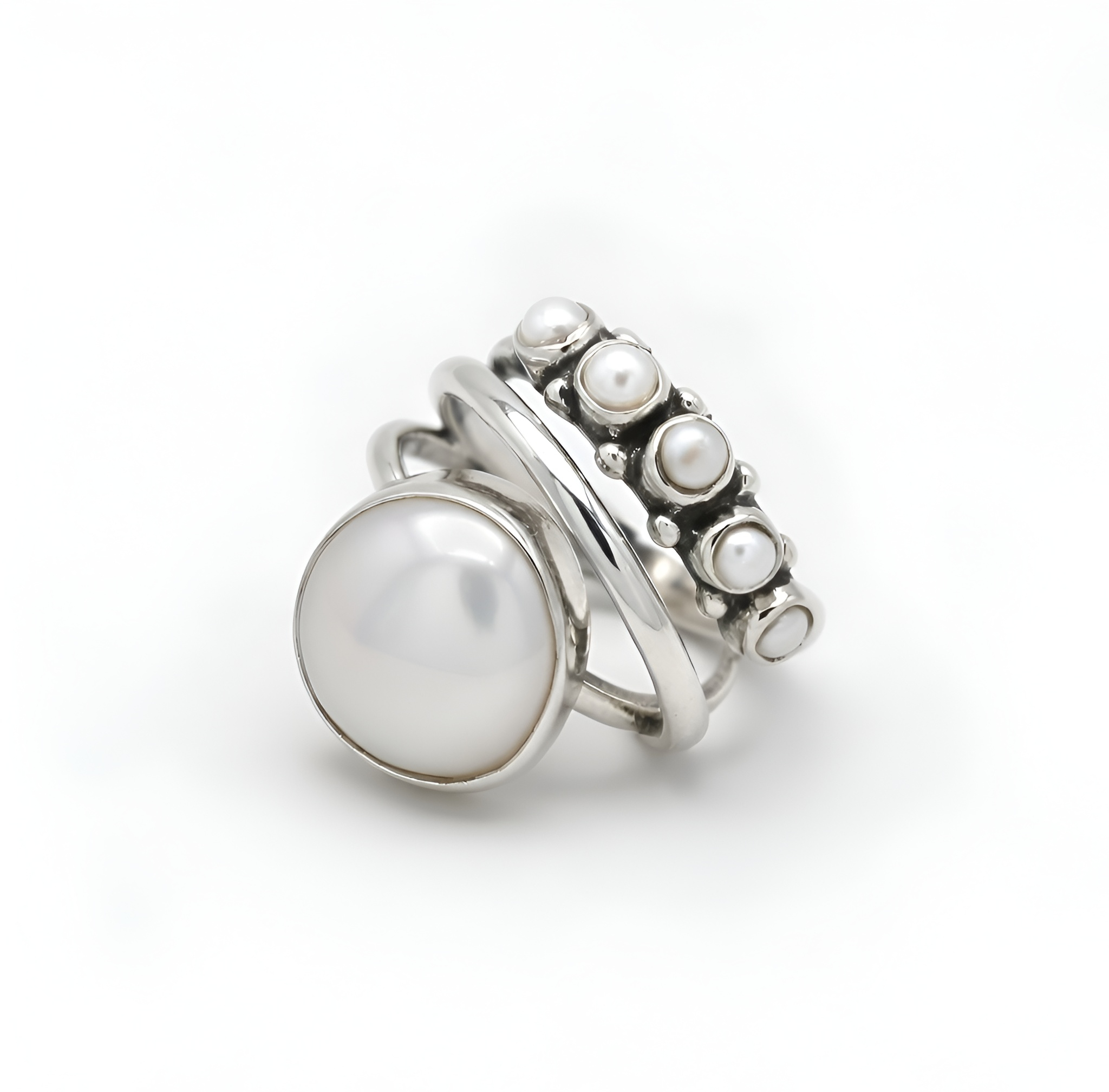 Bella - Bague perle et zircone