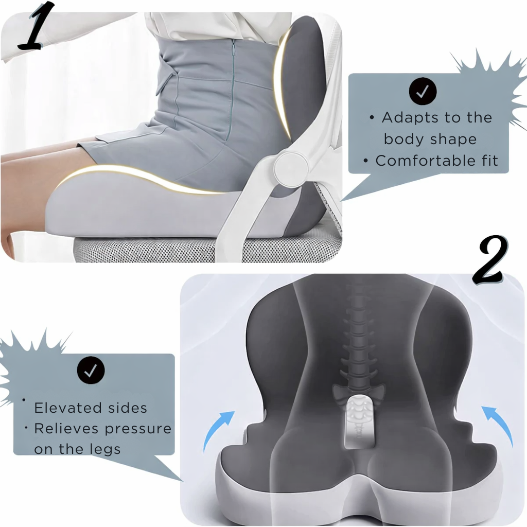 MEMORYNEST – Coussin Ergonomique pour un Assise Confortable et Détendue