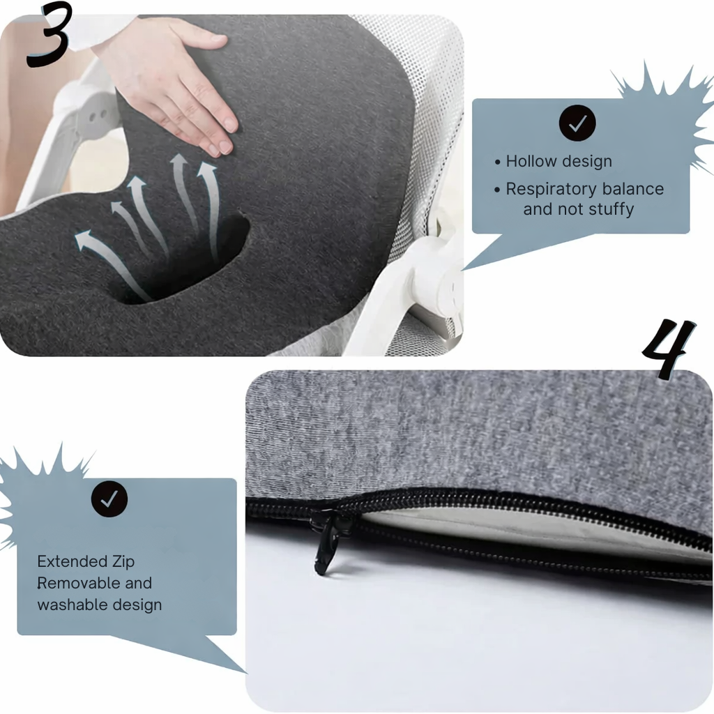 MEMORYNEST – Coussin Ergonomique pour un Assise Confortable et Détendue