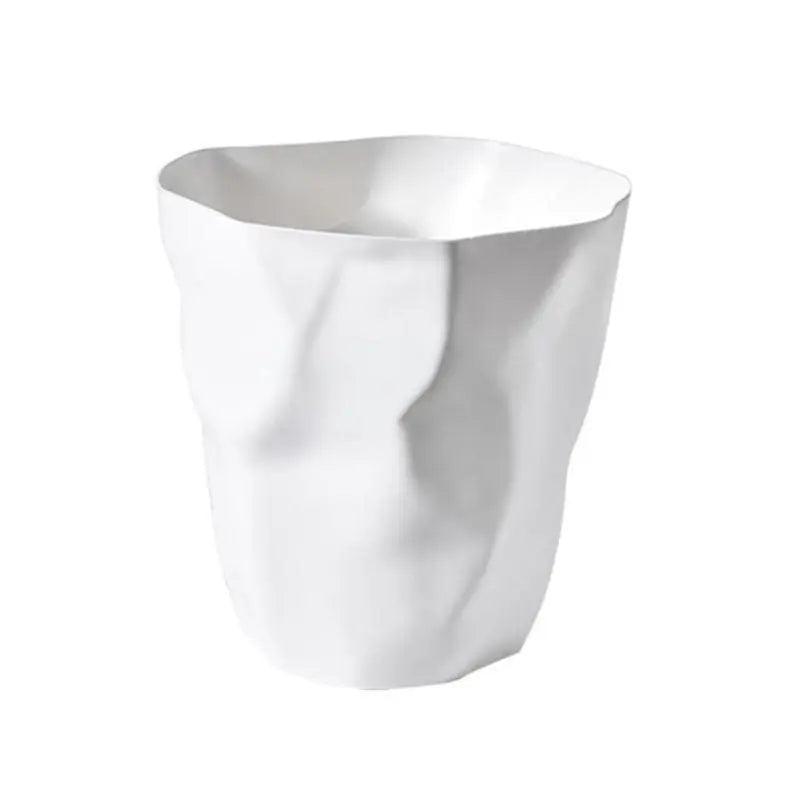 Corbeille à papier sculpturale | Design froissé | Forme sculpturale | CrumpleBin