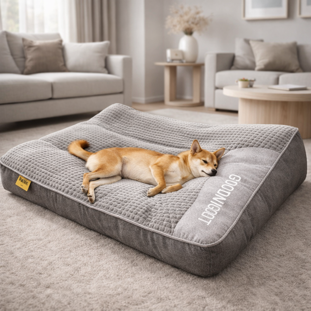 Coussin Orthopédique pour Chiens Grand – Lit pour Chiens en Mousse à Mémoire de Luxe avec Coussin