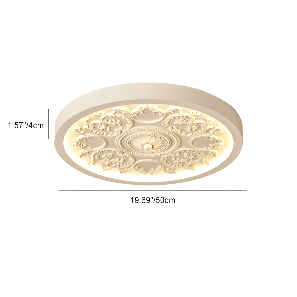 Lampe de plafond LED sculptée en résine – dimmable moderne