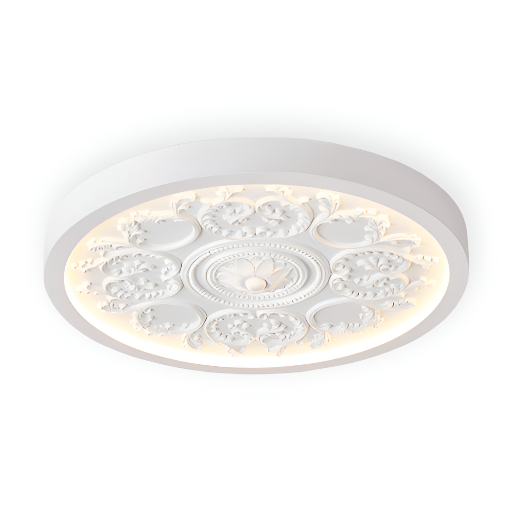 Lampe de plafond LED sculptée en résine – dimmable moderne