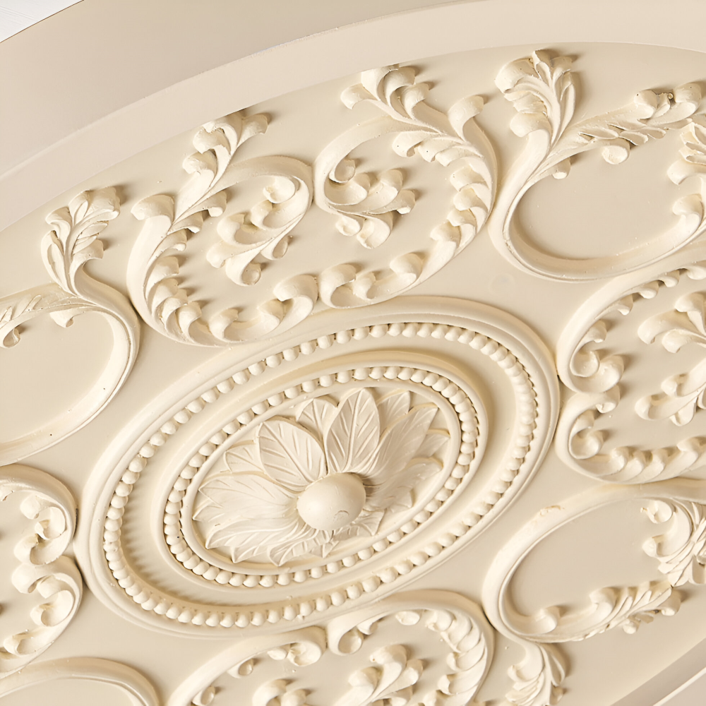 Lampe de plafond LED sculptée en résine – dimmable moderne