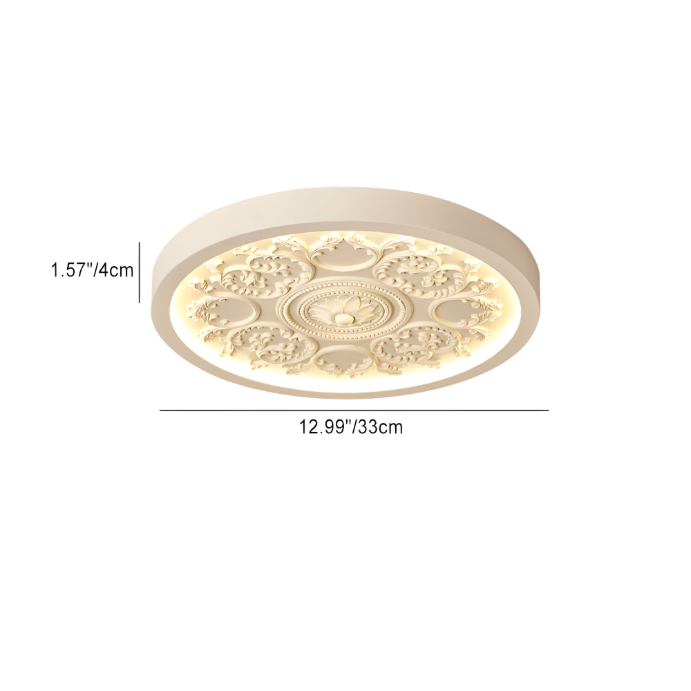Lampe de plafond LED sculptée en résine – dimmable moderne