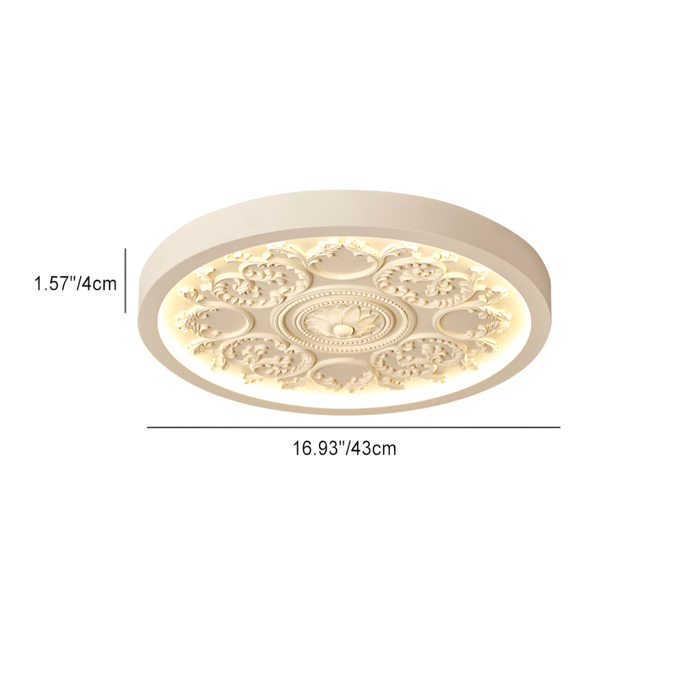 Lampe de plafond LED sculptée en résine – dimmable moderne