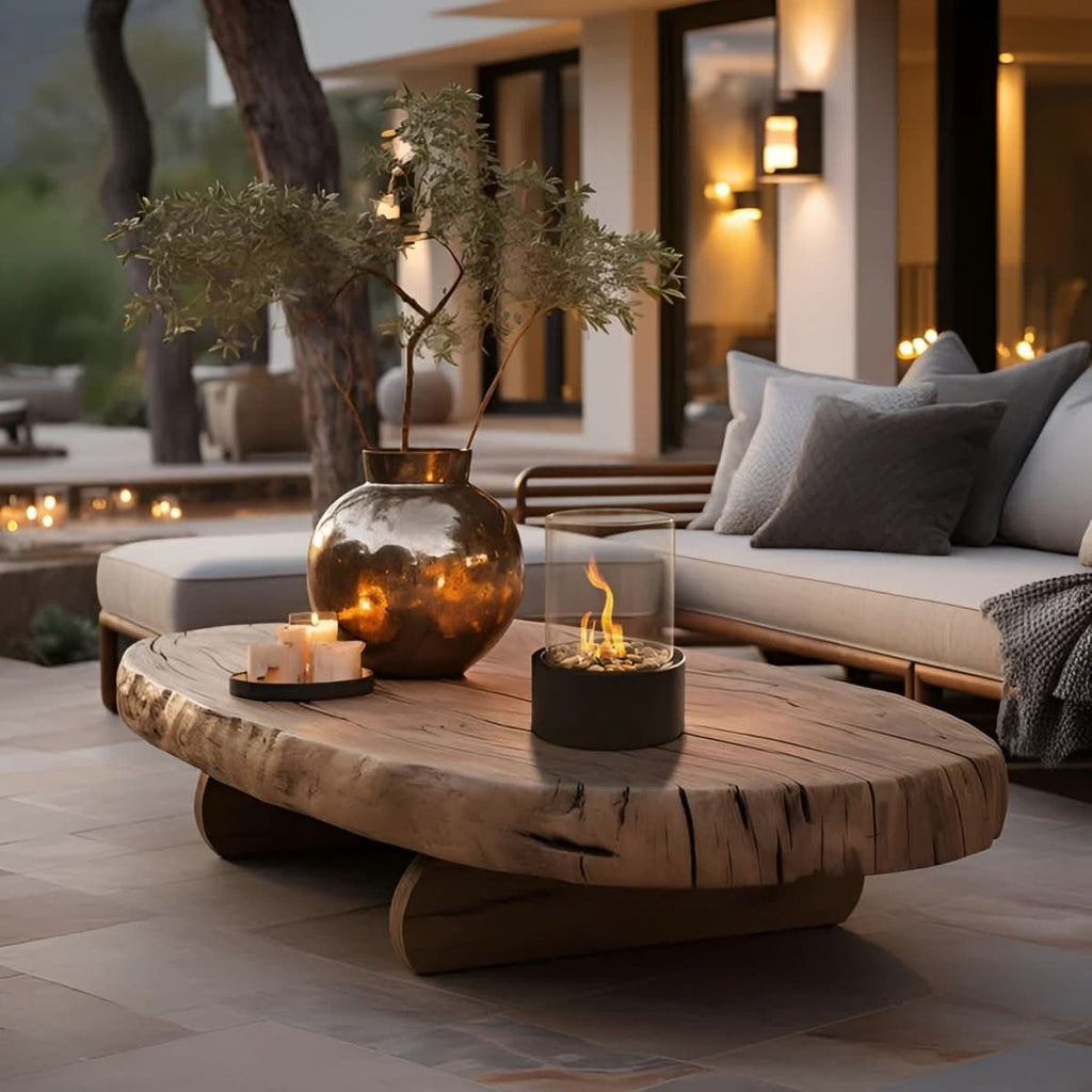FLAMECORE - Cheminée de table portable conçue pour un éclairage d'ambiance propre, sans fumée, pour une utilisation intérieure et extérieure