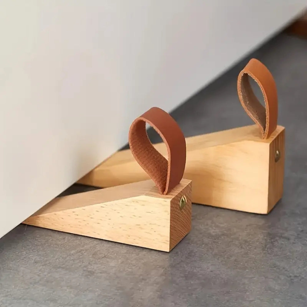 Élégant cale-porte en bois