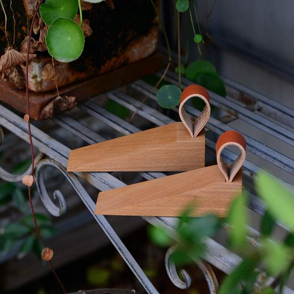 Élégant cale-porte en bois