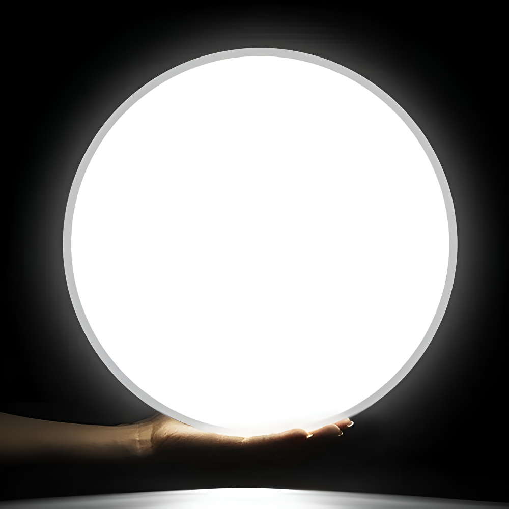 SlimAura Plafonnier – Plafonnier LED Ultra Fin Rond au Design Moderne