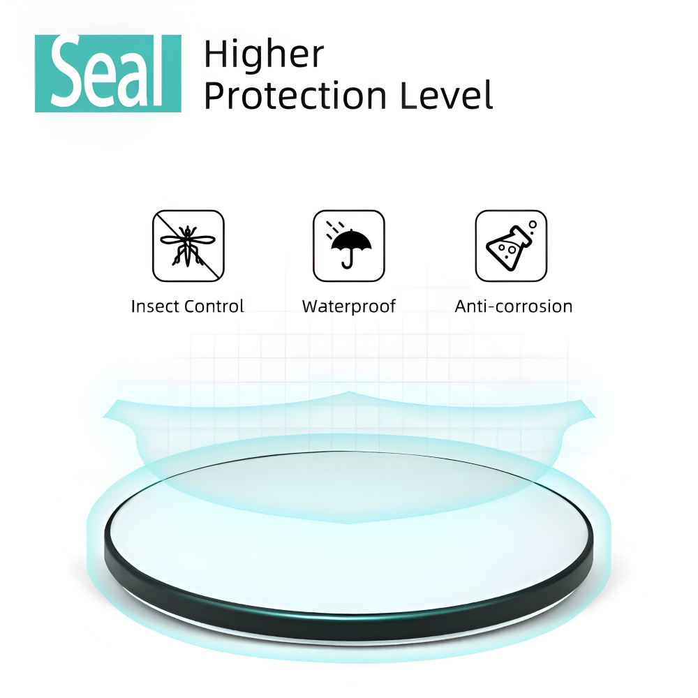 SlimAura Plafonnier – Plafonnier LED Ultra Fin Rond au Design Moderne