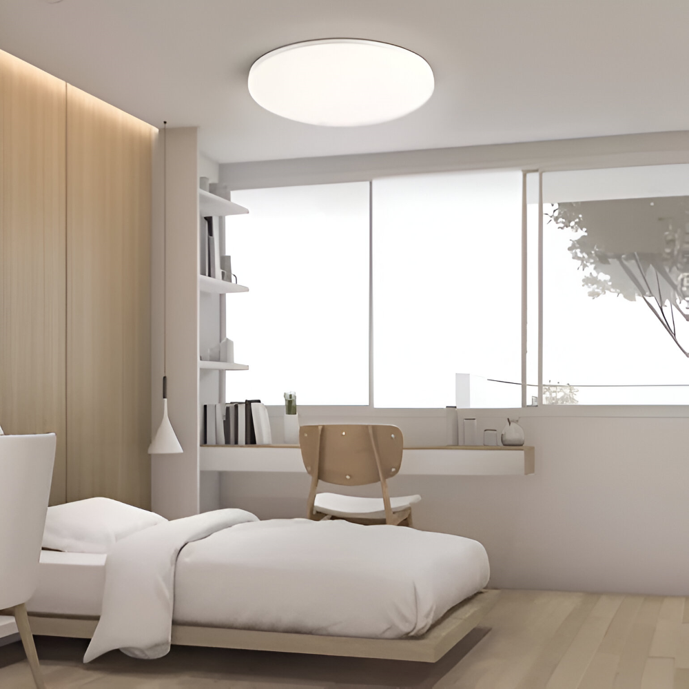SlimAura Plafonnier – Plafonnier LED Ultra Fin Rond au Design Moderne