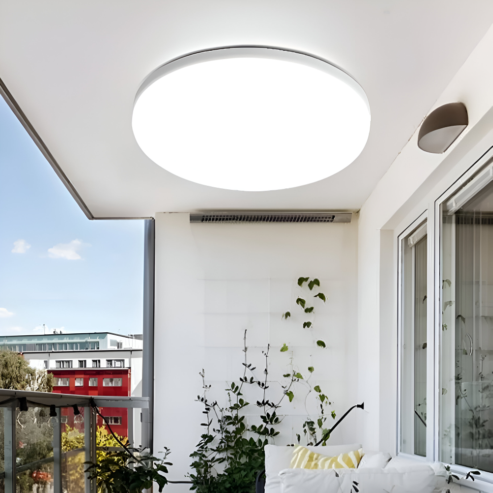 SlimAura Plafonnier – Plafonnier LED Ultra Fin Rond au Design Moderne