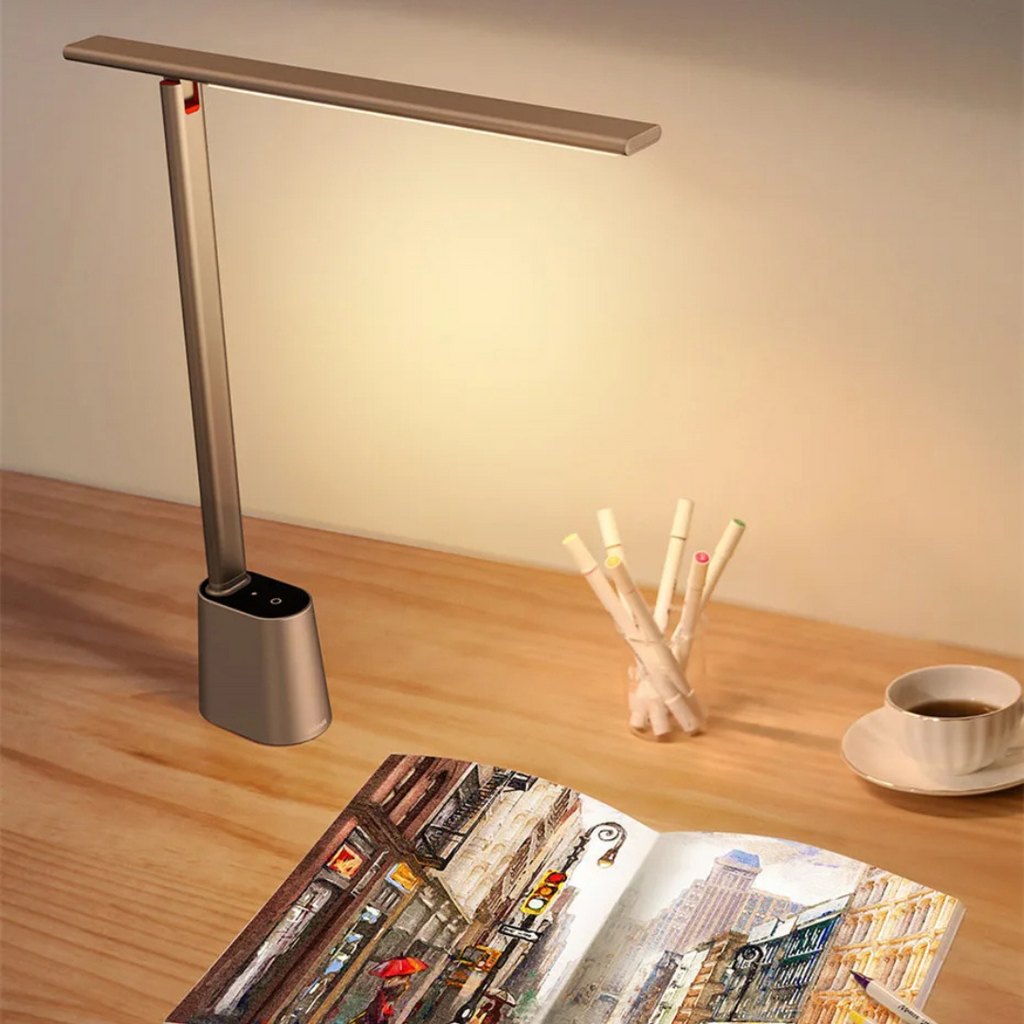 Lampe de bureau LED dimmable – compacte, pliable et rechargeable