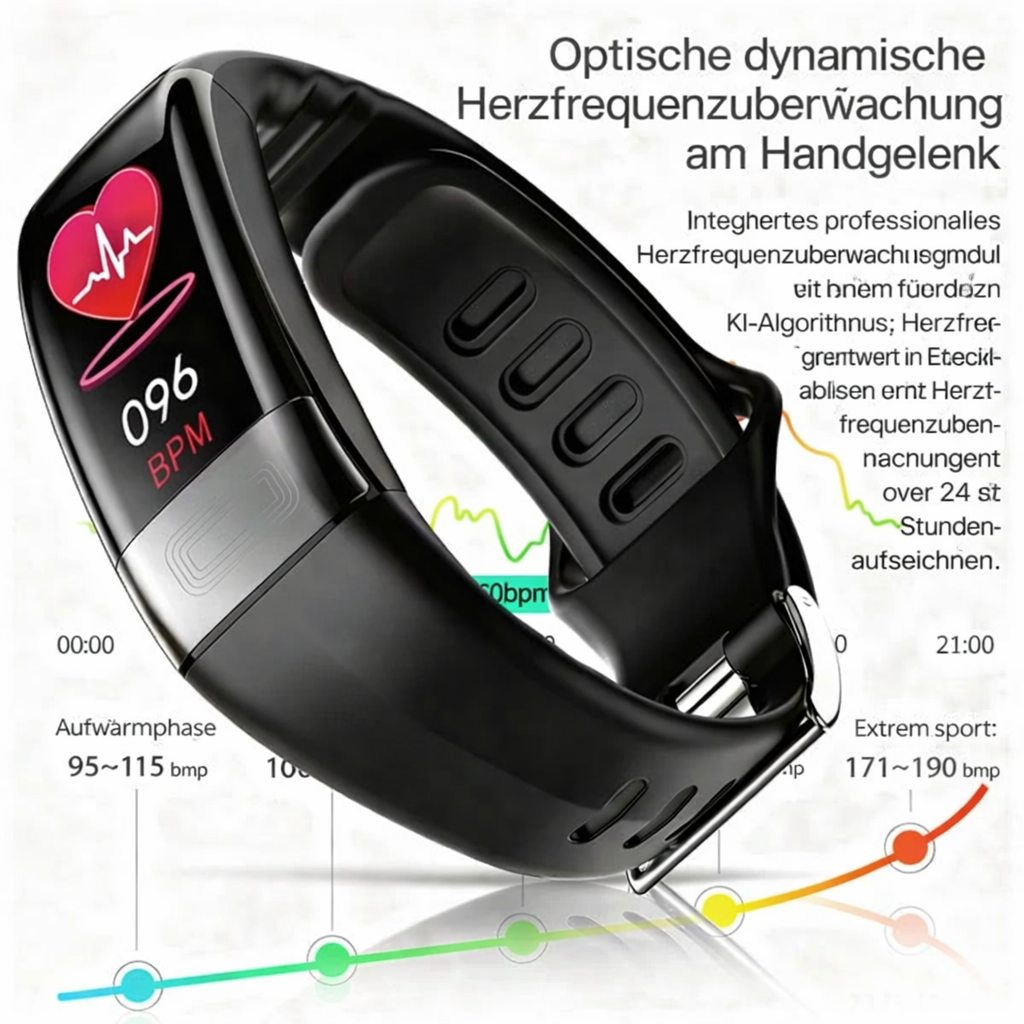 Montre connectée | Suivi de la santé | EKG, pression artérielle & suivi du sommeil | Vitaro