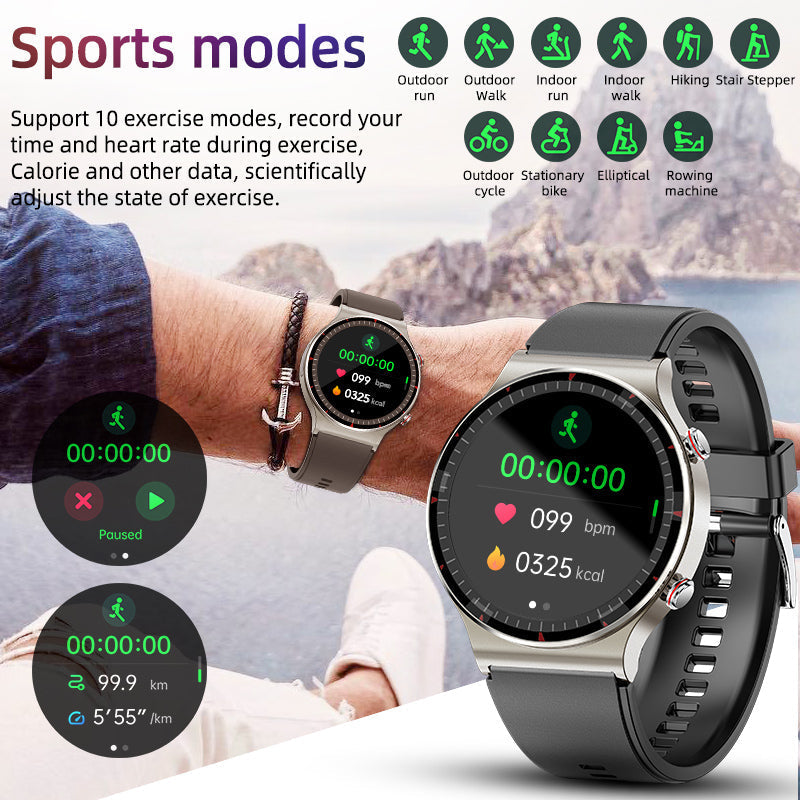 Montre connectée | SpO2 et fréquence cardiaque en temps réel | Modes sportifs | VitalWatch