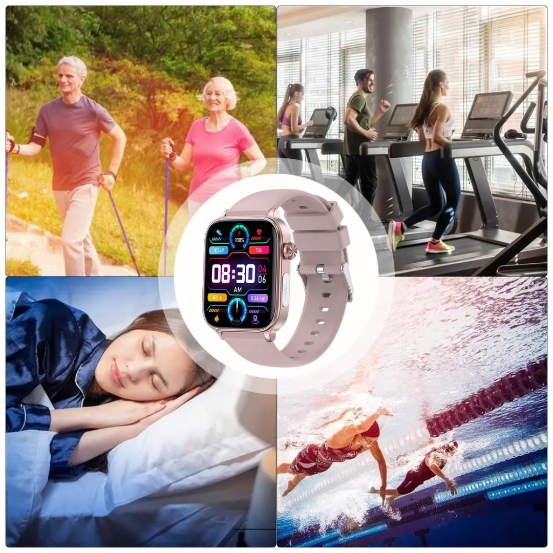 LIFELINK – Montre de Fitness Intelligente avec Surveillance de l'Oxygène et Connectivité Bluetooth