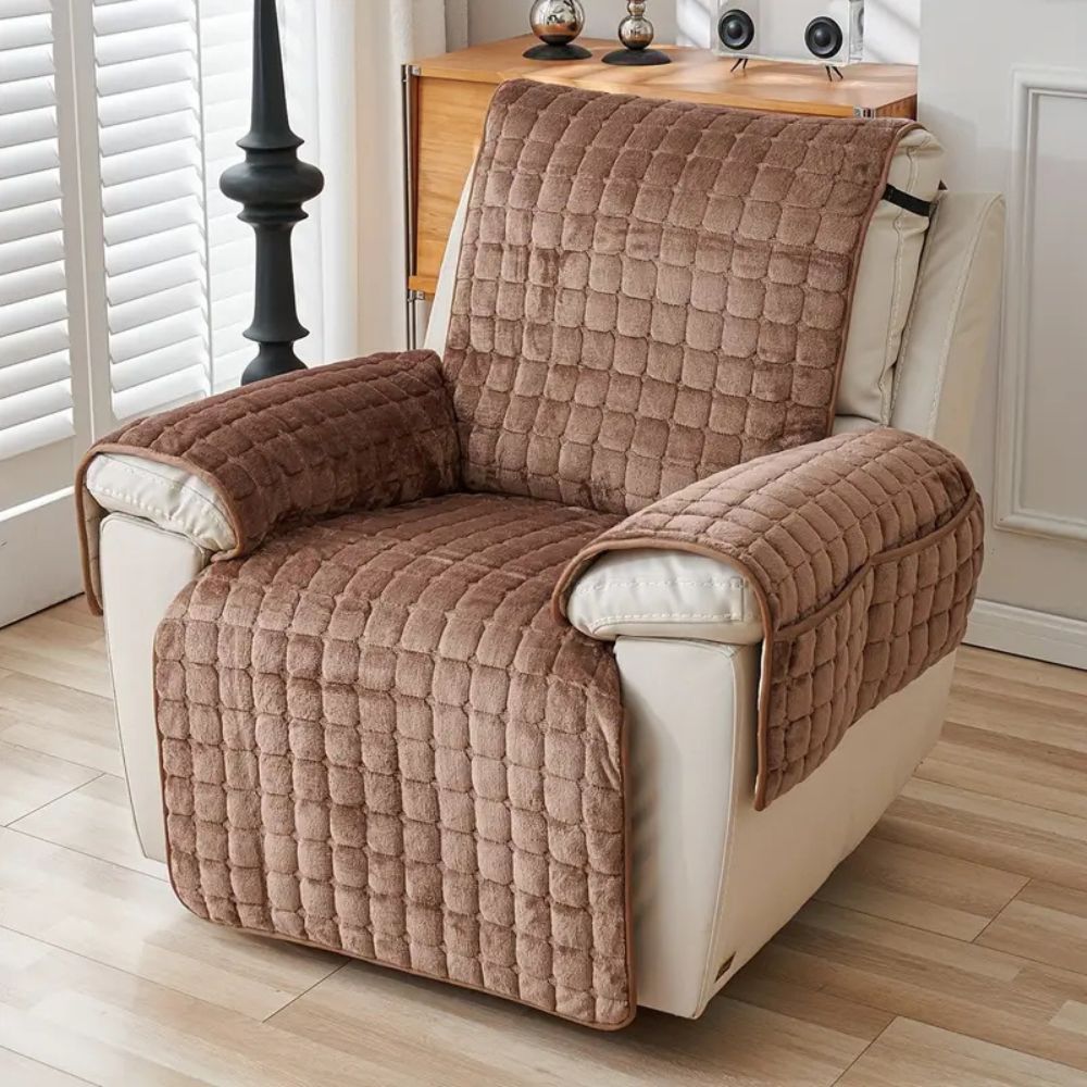 LUXEHOME - Housse de fauteuil inclinable en microfibre protectrice avec design ajusté