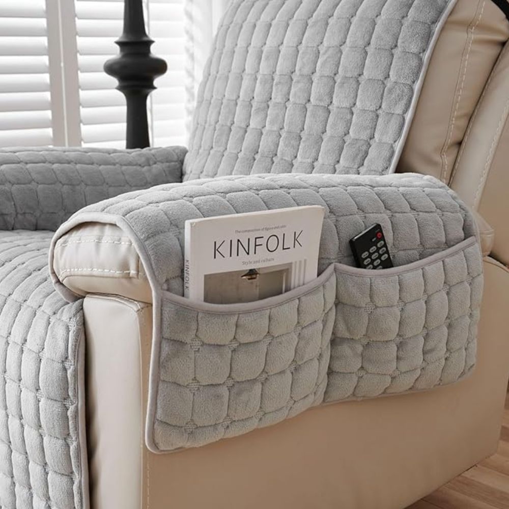 LUXEHOME - Housse de fauteuil inclinable en microfibre protectrice avec design ajusté