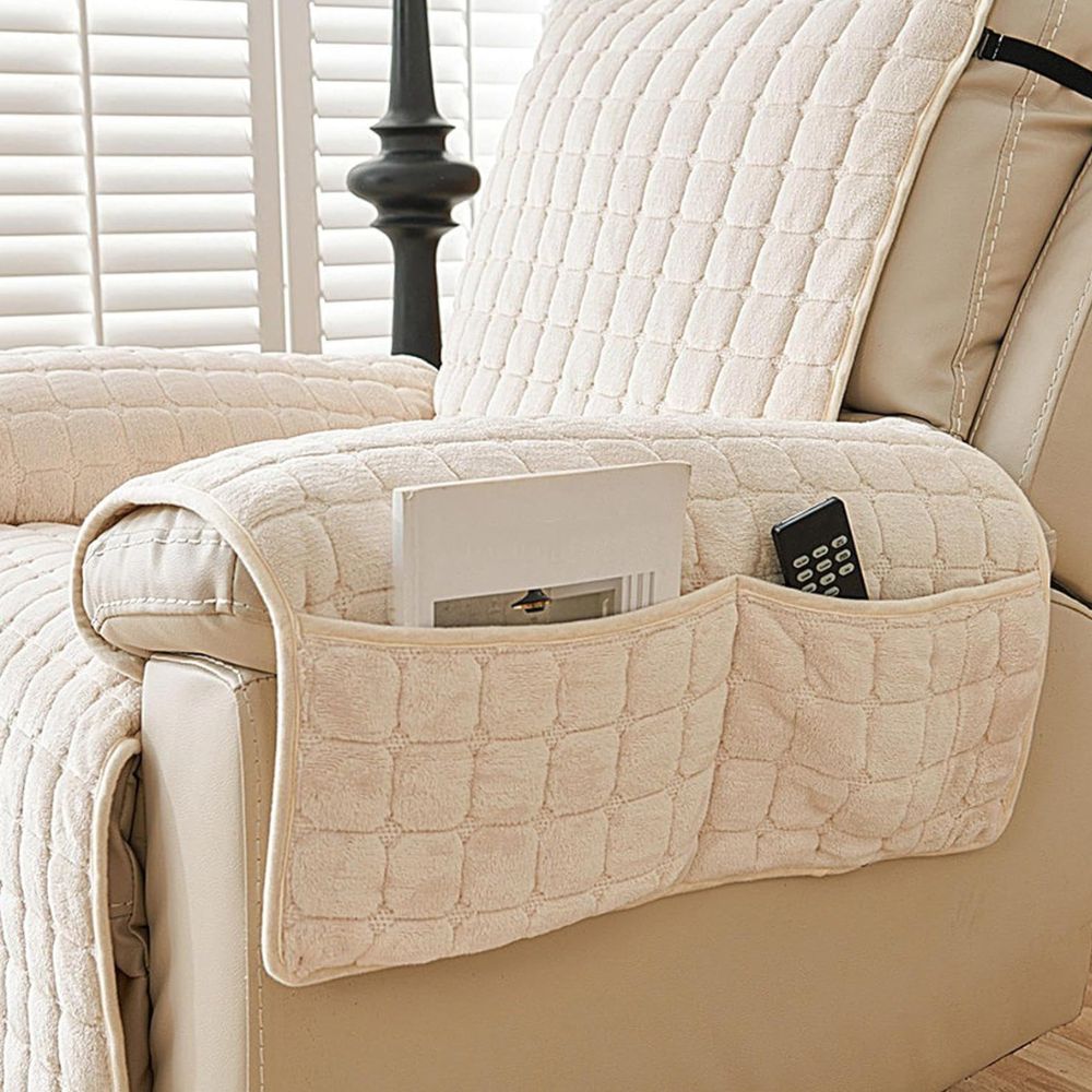 LUXEHOME - Housse de Fauteuil Relax avec Design Ajusté en Microfibre Protectrice