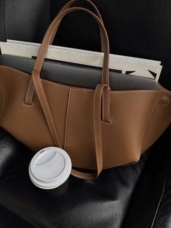 Sac Tote Élégant en Cuir de Grande Capacité
