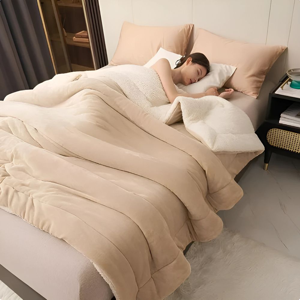 SNUGAURA – Couverture en polaire luxueuse et chaude