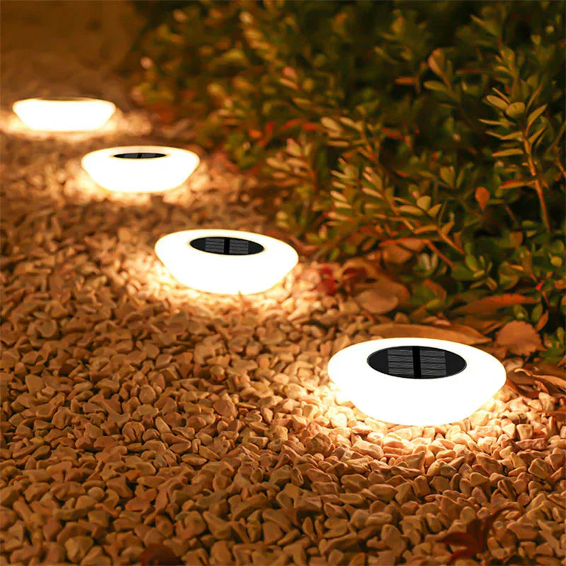 Luminaires solaires | Détection automatique de crépuscule | Circulaire lumineux uniforme | JardinBrilliance