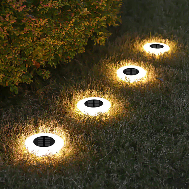Luminaires solaires | Détection automatique de crépuscule | Circulaire lumineux uniforme | JardinBrilliance