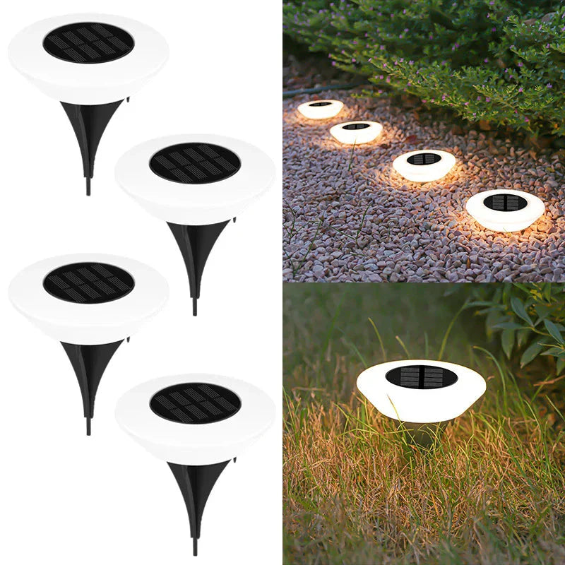 Luminaires solaires | Détection automatique de crépuscule | Circulaire lumineux uniforme | JardinBrilliance
