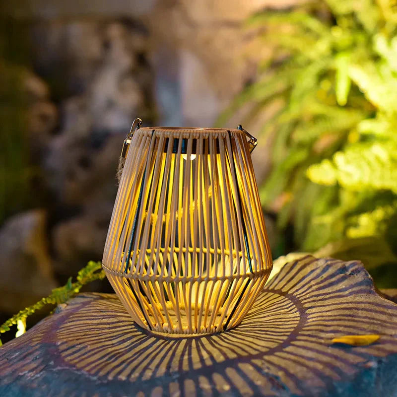 Lanterne Solaire | Capteur crépusculaire | Boho Rustique | DuskGlow