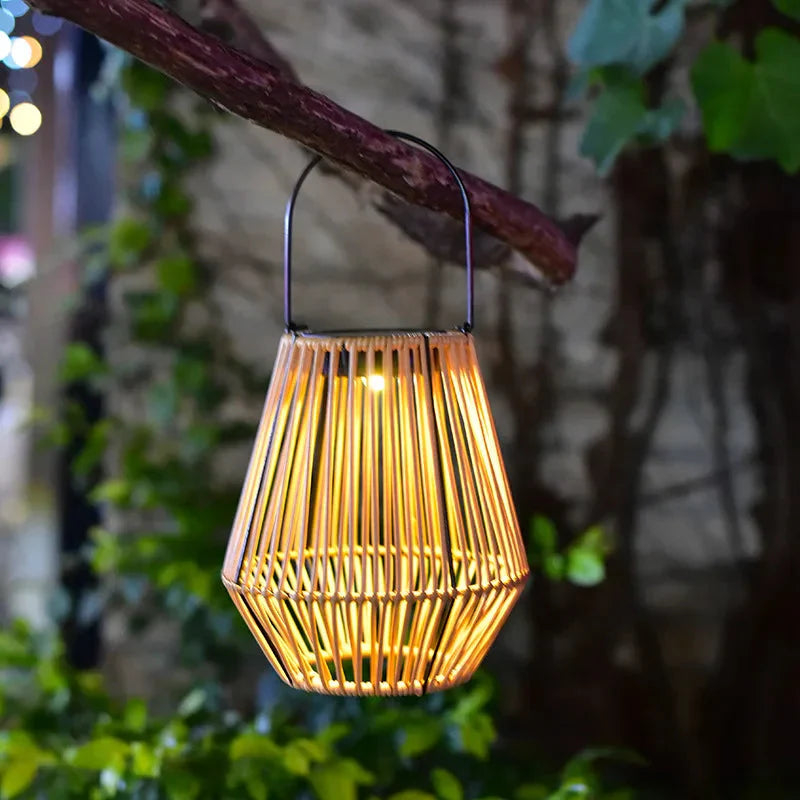 Lanterne Solaire | Capteur crépusculaire | Boho Rustique | DuskGlow