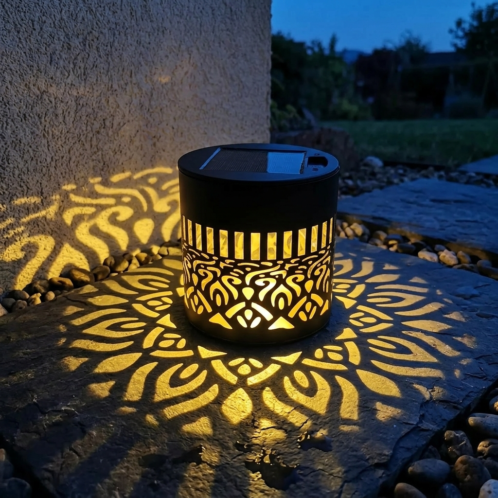 Applique Solaire | Motif de Lumière Mandala | Allumage Automatique | ShadowBloom
