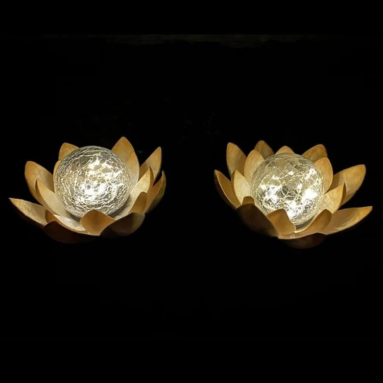 LOTUSRADIANCE – Lampe Lotus Solaire pour une Ambiance Extérieure Élégante