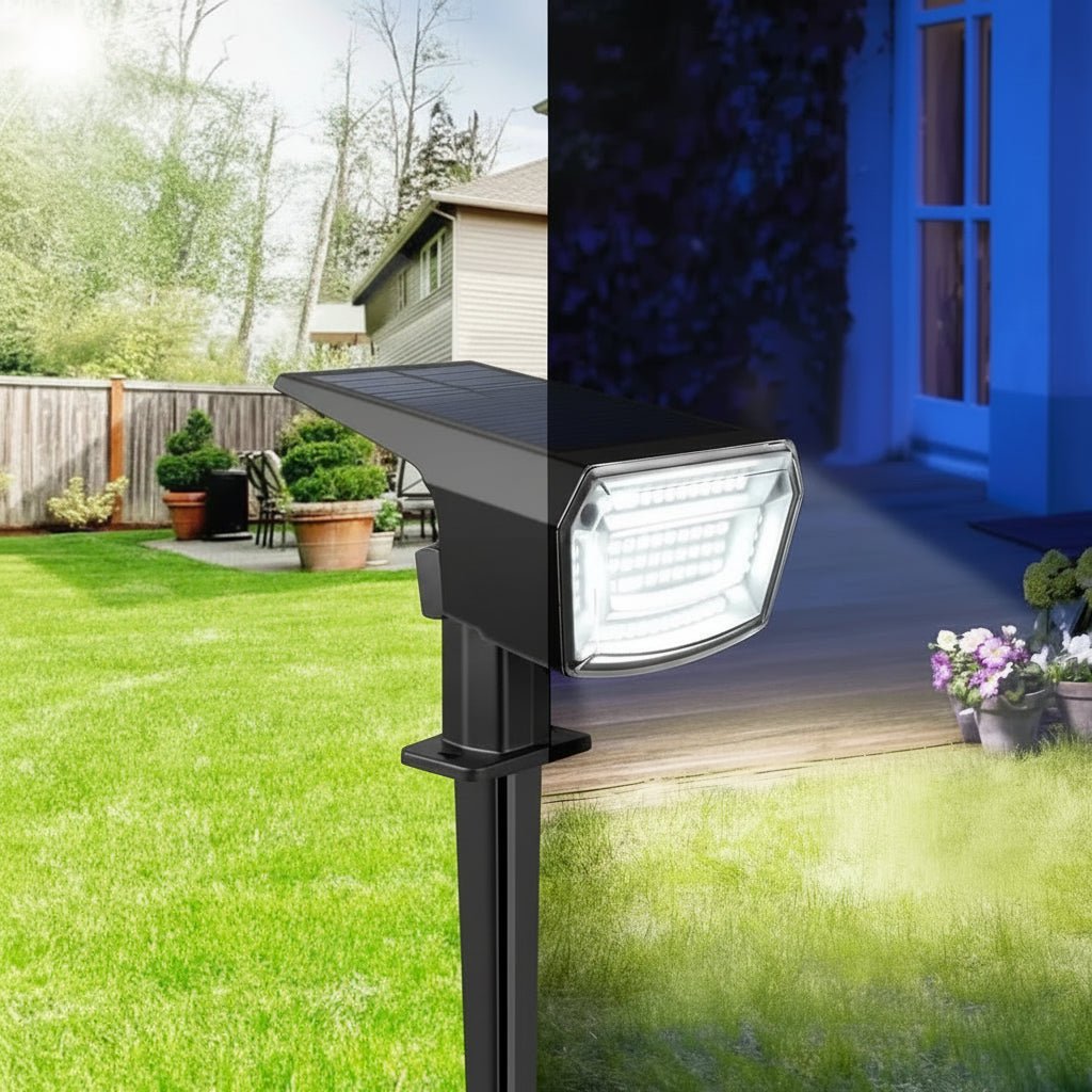 SUNRAYLUX – Lampe de projecteur LED solaire pour l'éclairage de sécurité extérieur