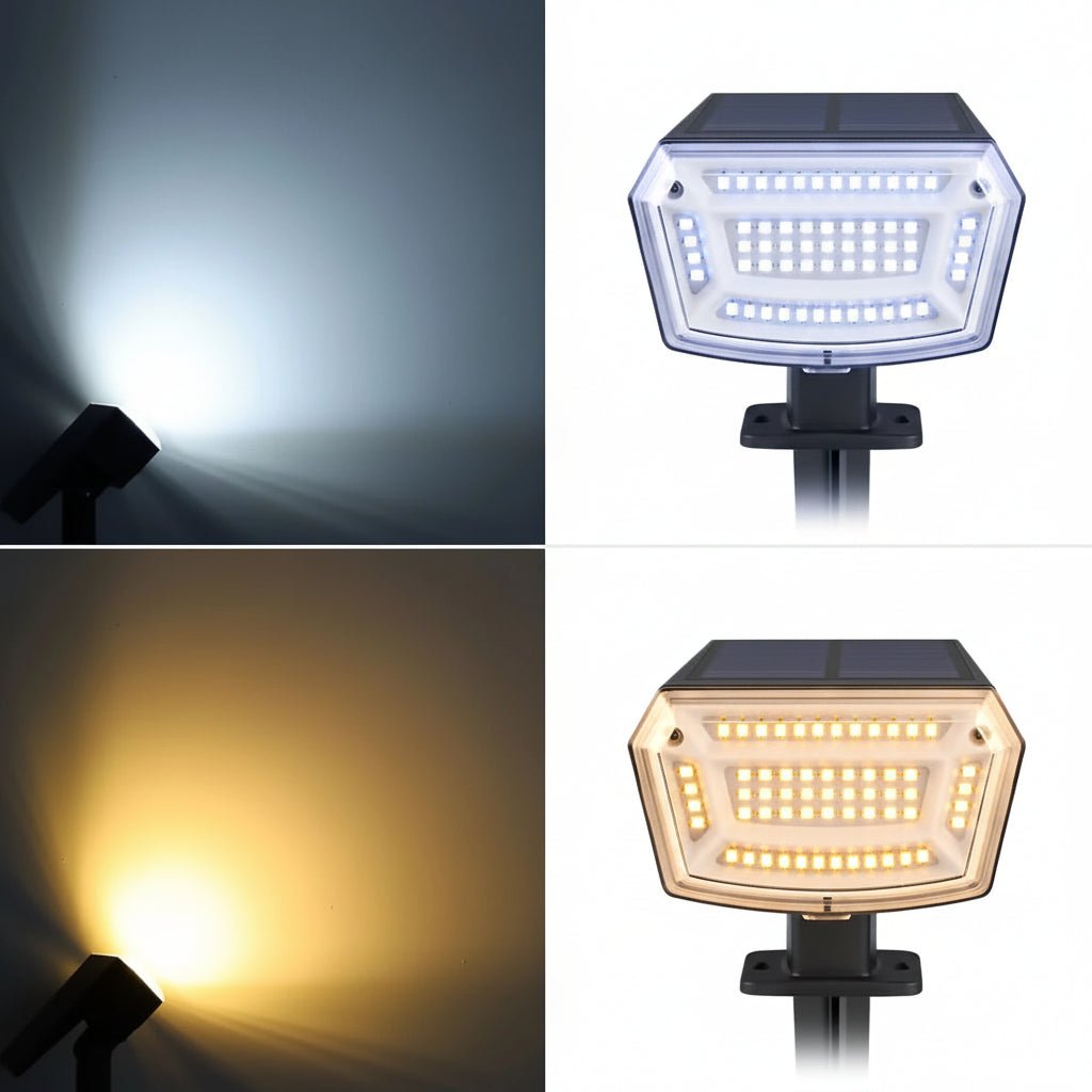 SUNRAYLUX – Lampe de projecteur LED solaire pour l'éclairage de sécurité extérieur