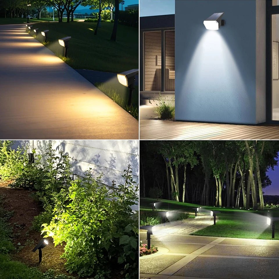 SUNRAYLUX – Lampe de projecteur LED solaire pour l'éclairage de sécurité extérieur