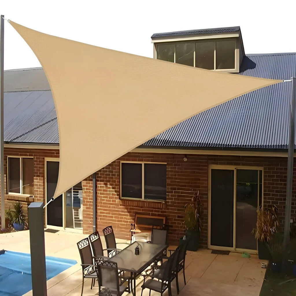 Voile d'ombrage | Surface d'ombre triangulaire pour terrasse | Protection UV et déperlant | AeriCover