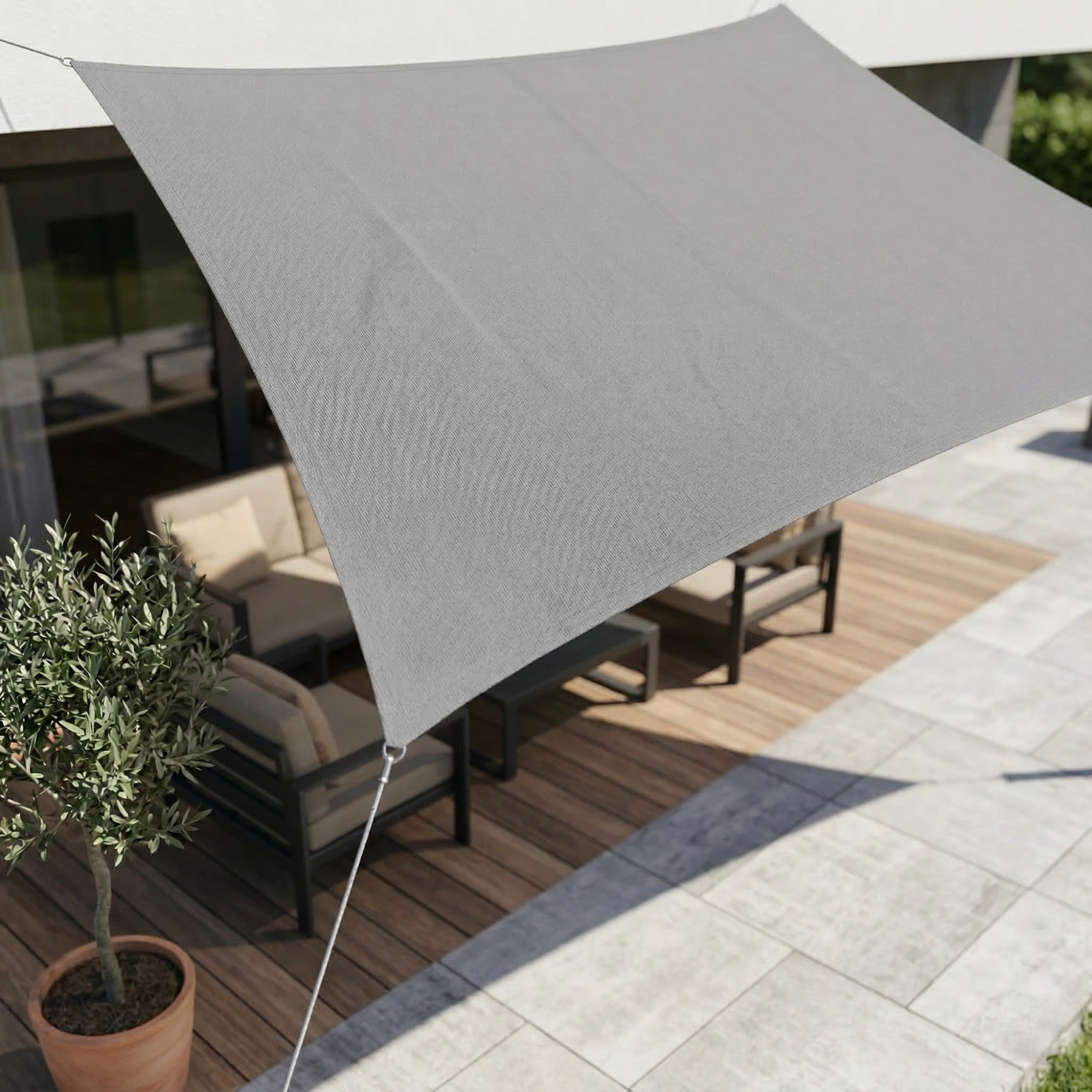 SKYSHIELD – Voile Solaire Rectangulaire pour Ombre et Protection Extérieure Améliorées